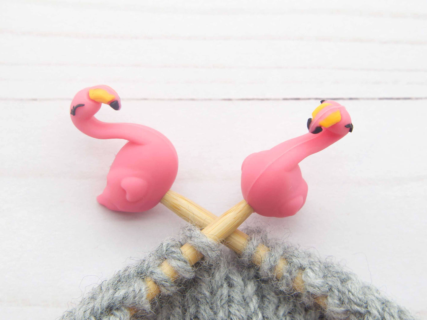 Little Flamingo's Stitch stoppers - Fox and Pine Stitches