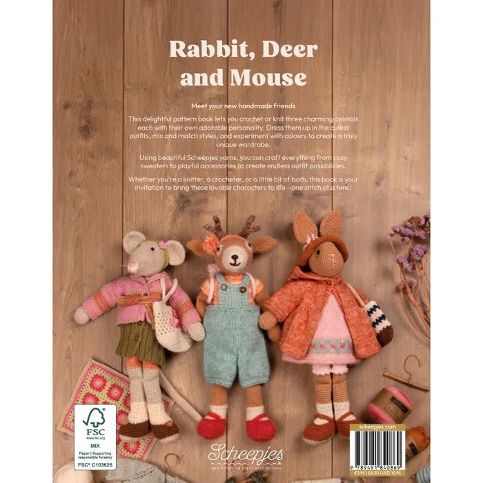 Rabbit, Deer and Mouse Pattern Book