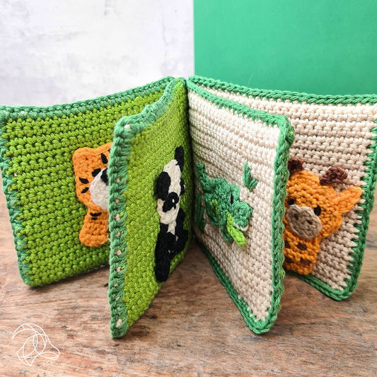 DIY Crochet Kit - Soft Book “Jungle”