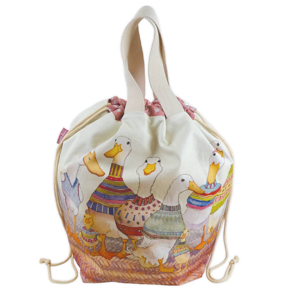 Dapper Ducks Large Bucket Bag - Emma Ball