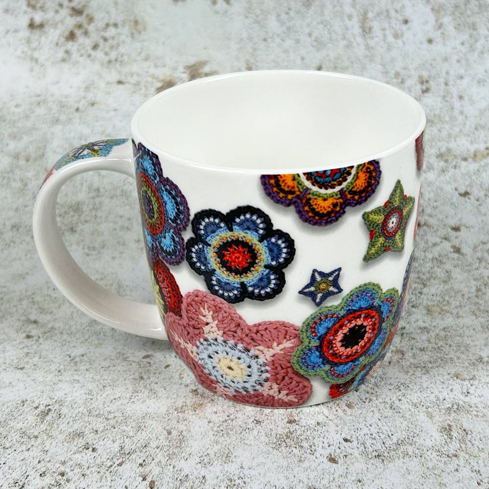 Crochet Motifs, Boxed Mug by Emma Ball