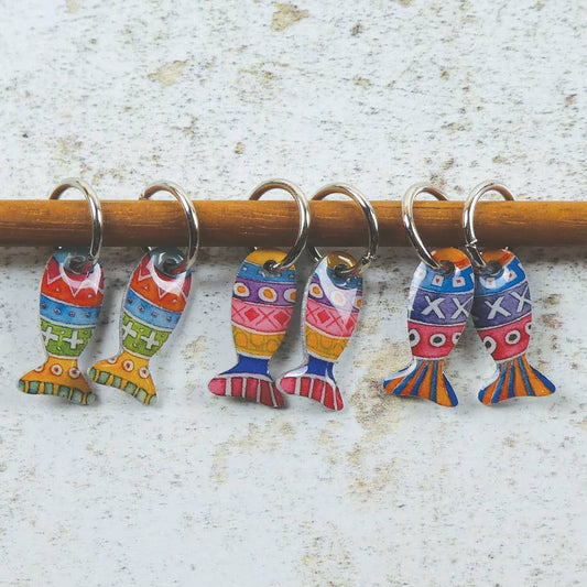 Fish Stitch Markers (Set of 6) - Emma Ball
