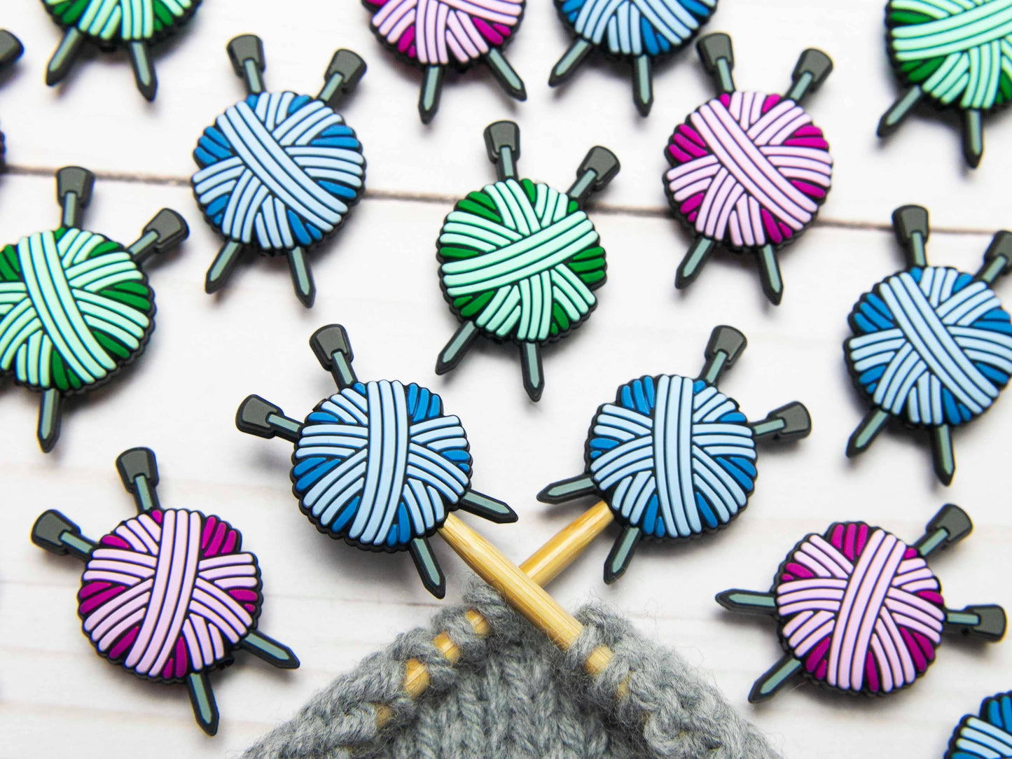 Pink Yarn Ball | Stitch Stoppers - Fox and Pine