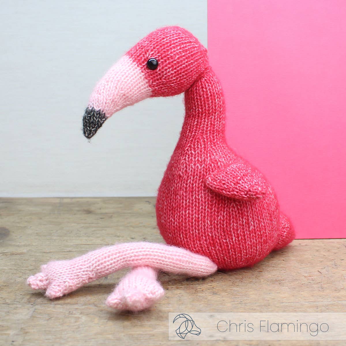 Chris Flamingo Knitting Kit