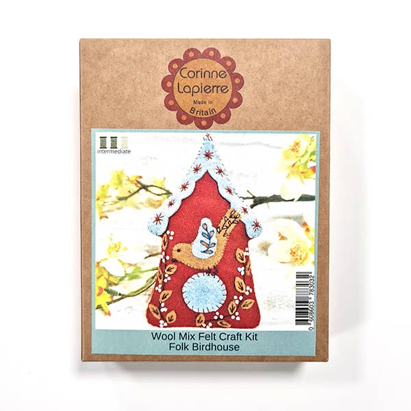 Folk Birdhouse Felt Craft Mini Kit by Corinne Lapierre