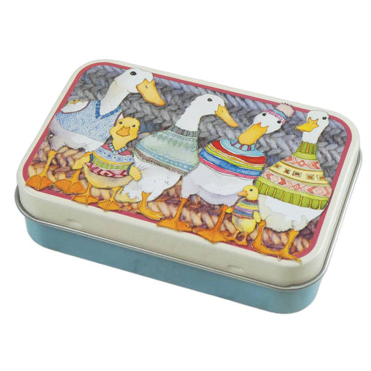 Dapper Ducks Mini Hinged Tin