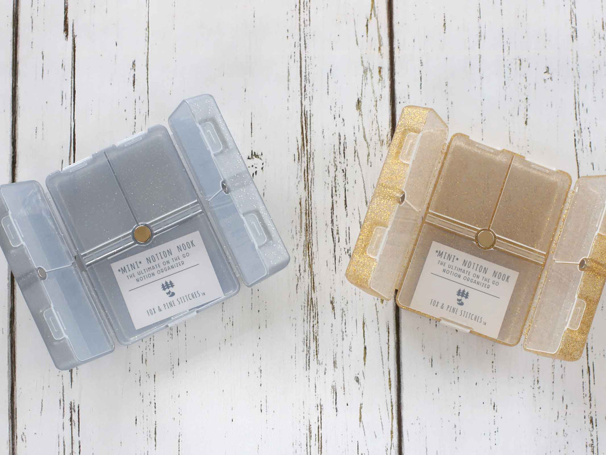 *Mini* Glitter Notion Nooks | Ultimate On The Go Organizer Fox and Pine