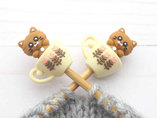 Coffee Cat | Stitch Stoppers Fox and Pine