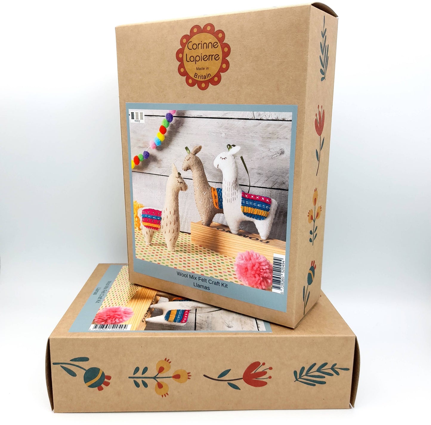 Llamas Felt Craft Kit by Corinne Lapierre