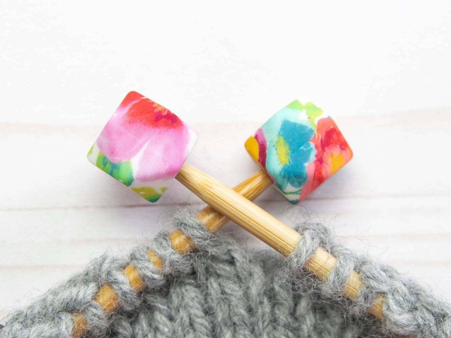 Spring Floral Hexagon | Stitch Stoppers - Fox and Pine