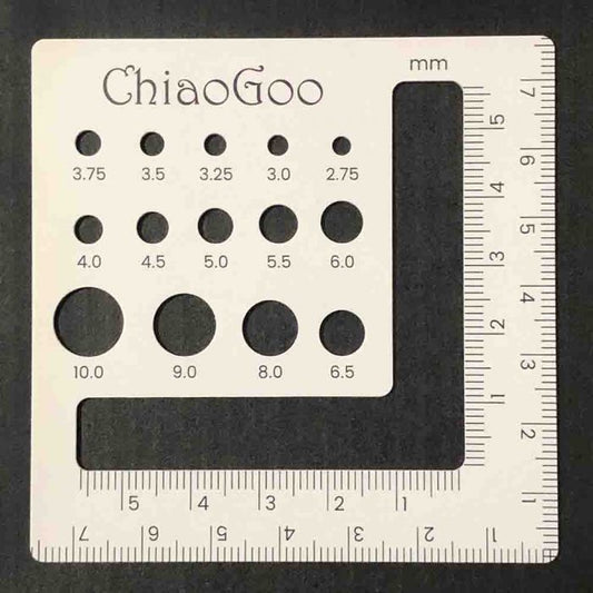 ChiaoGoo Swatch/Jauge à aiguille en plastique