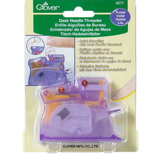 Clover Desk needle threader purple