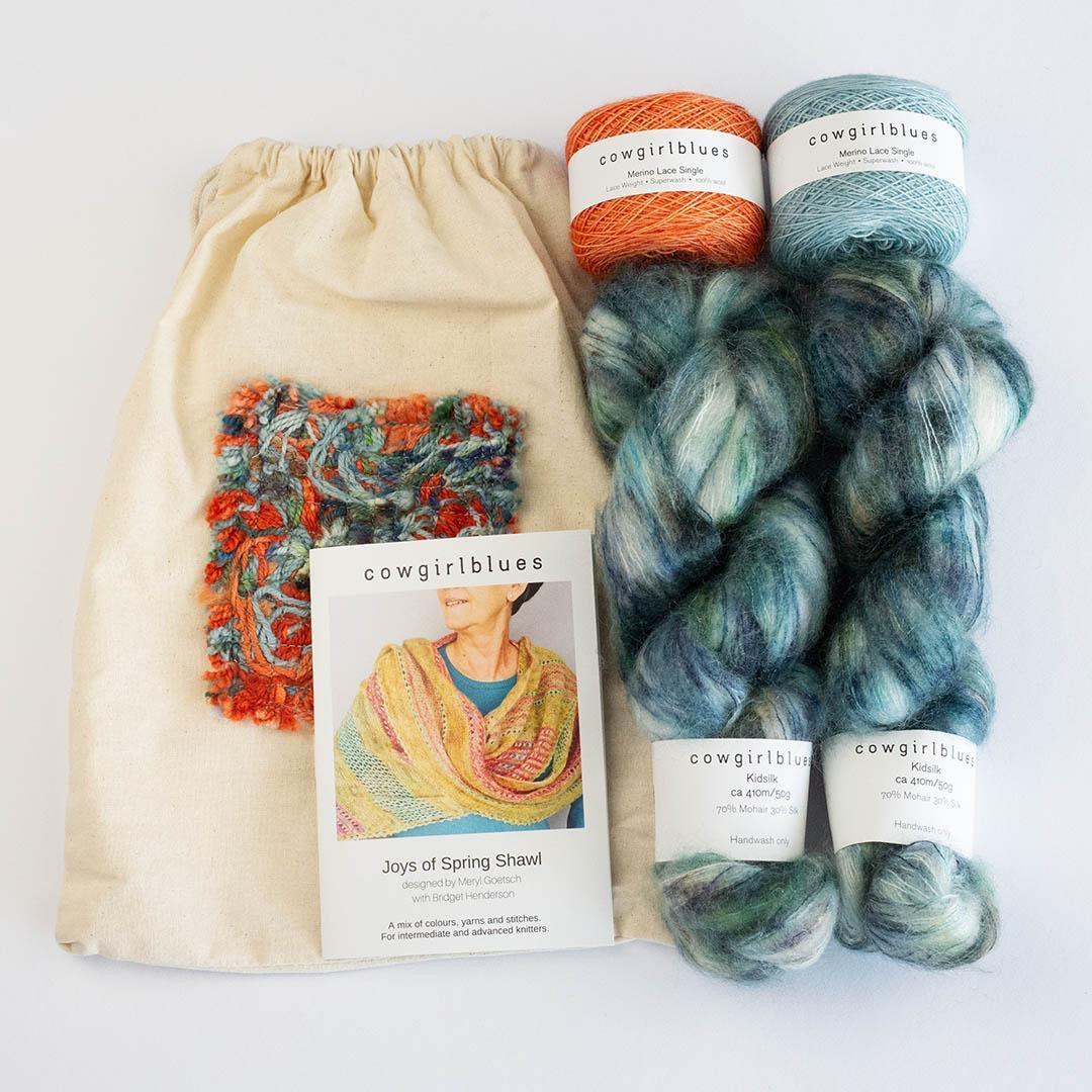 Joys of Spring Shawl Kit by cowgirlblues