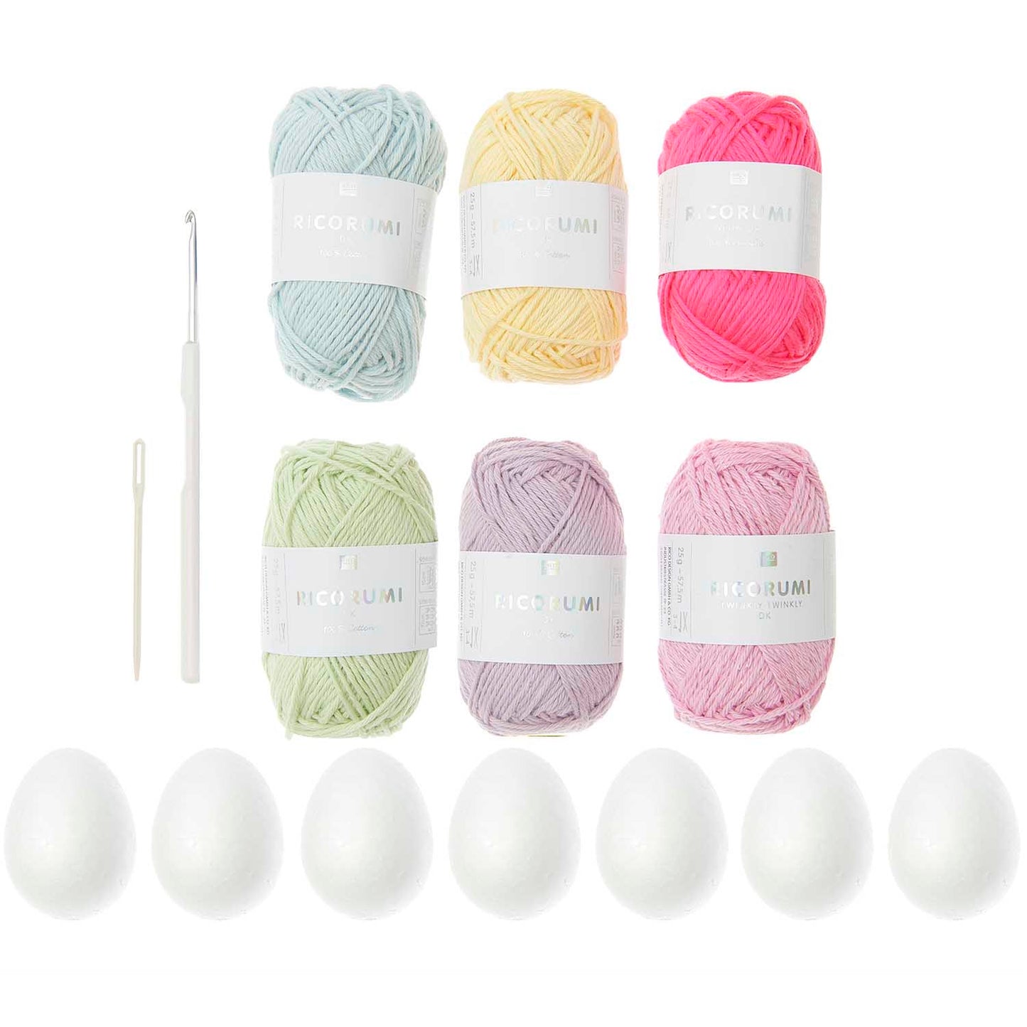 Ricorumi Crochet Pastel Easter egg kit