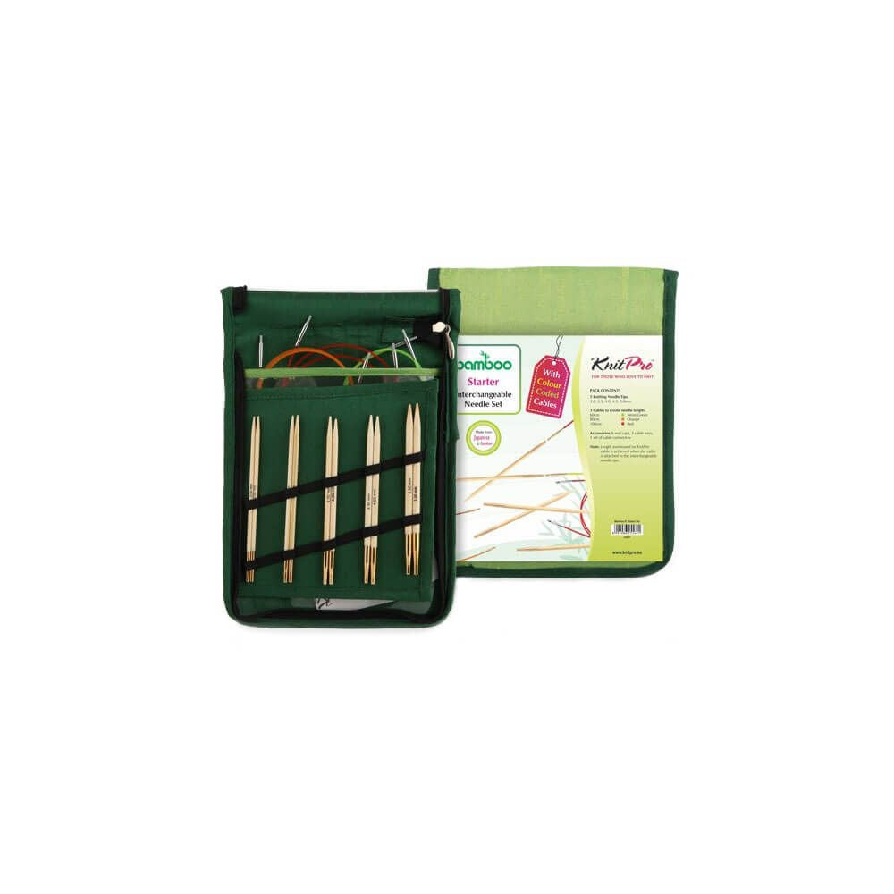 KnitPro Bamboo Interchangeable Deluxe Needle set