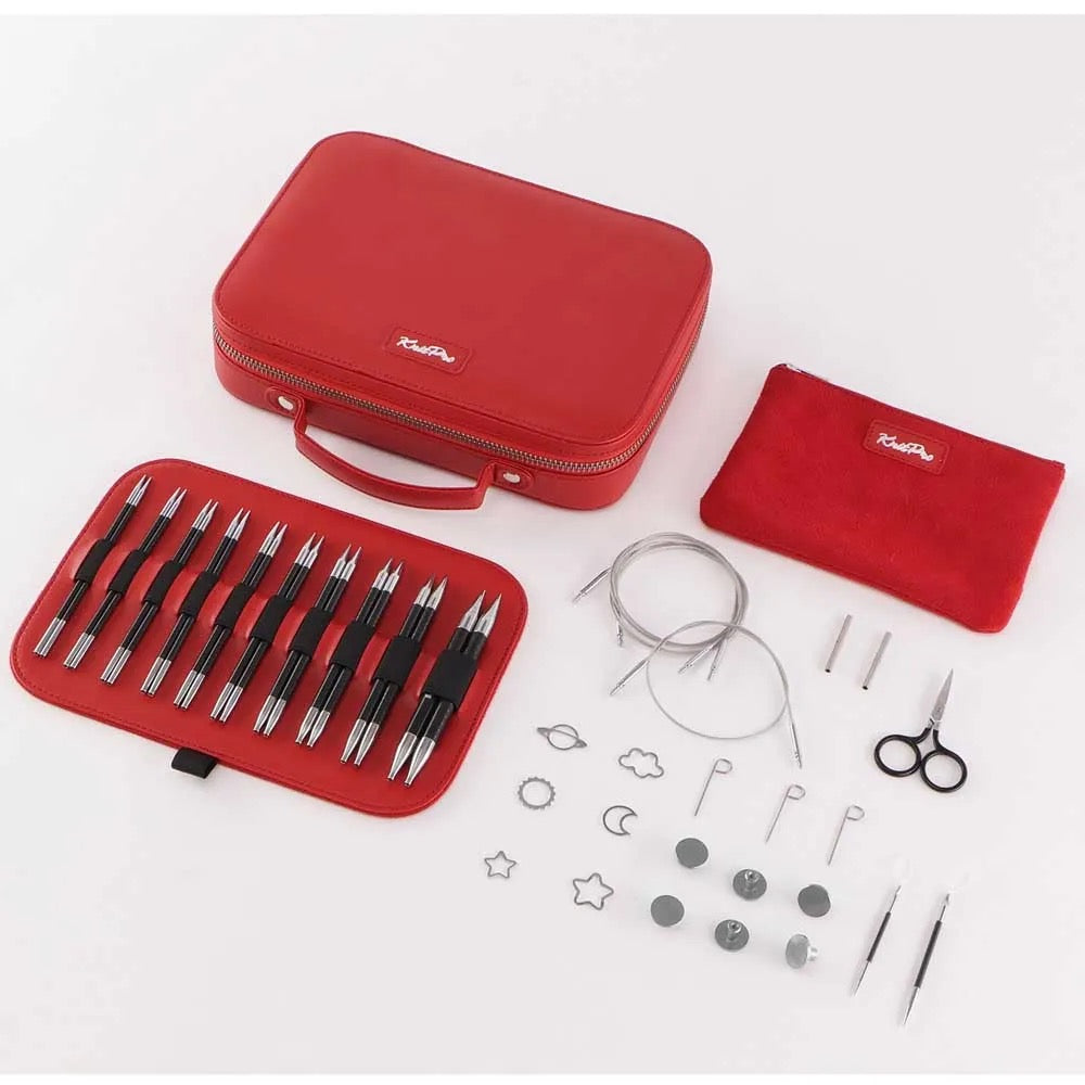 KnitPro Karbonz iInterchangeable needle set Elan 3.0mm to 8.0mm