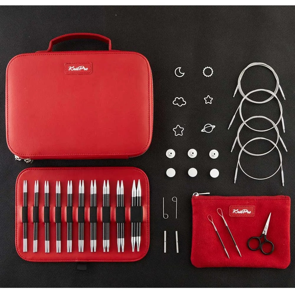 KnitPro Karbonz iInterchangeable needle set Elan 3.0mm to 8.0mm