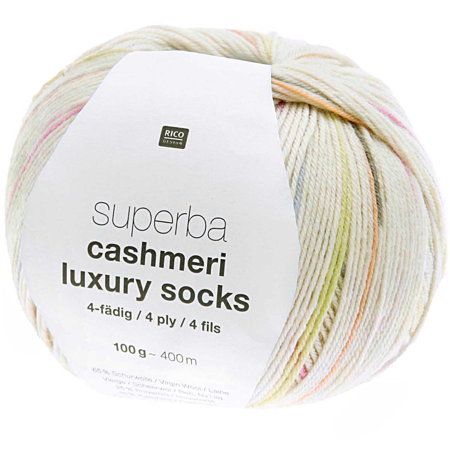 Rico Design Superba Chaussettes de luxe en cachemire