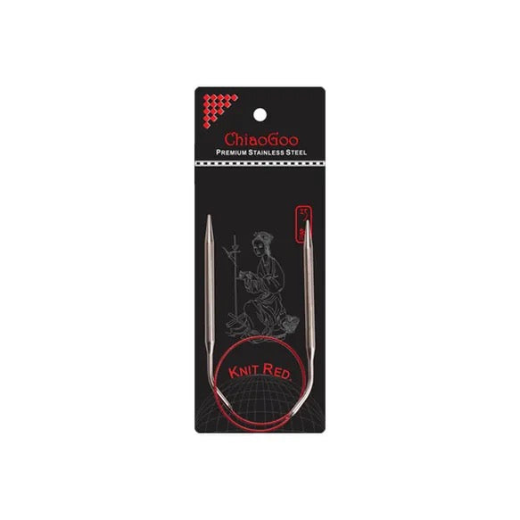 Chiaogoo Red Circular needles 40cm