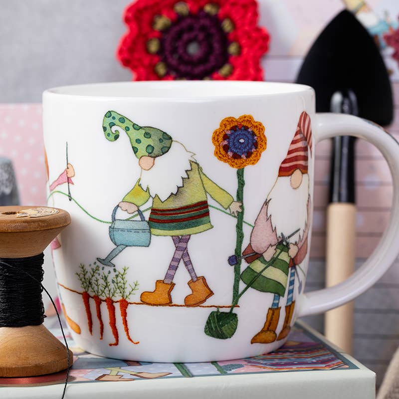 Crafting Gnomes Bone China Mug With Gift Box
