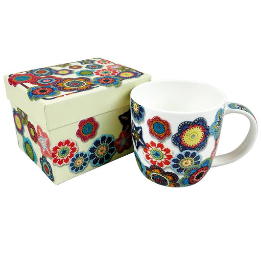 Crochet Motifs, Boxed Mug by Emma Ball