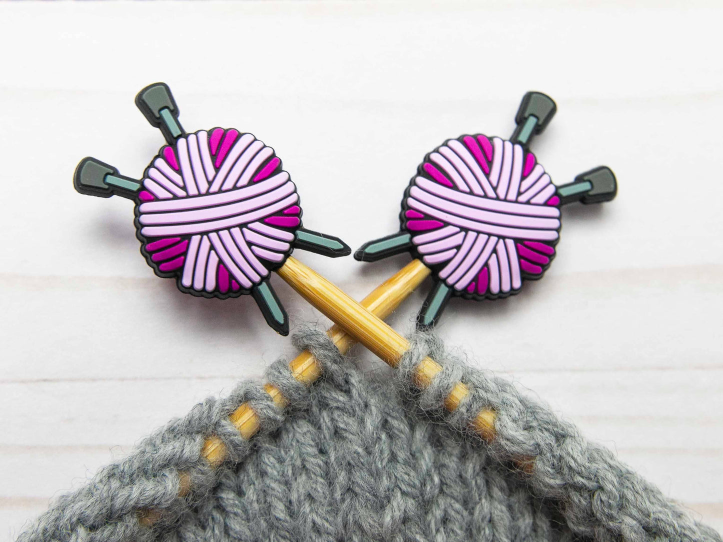 Pink Yarn Ball | Stitch Stoppers - Fox and Pine