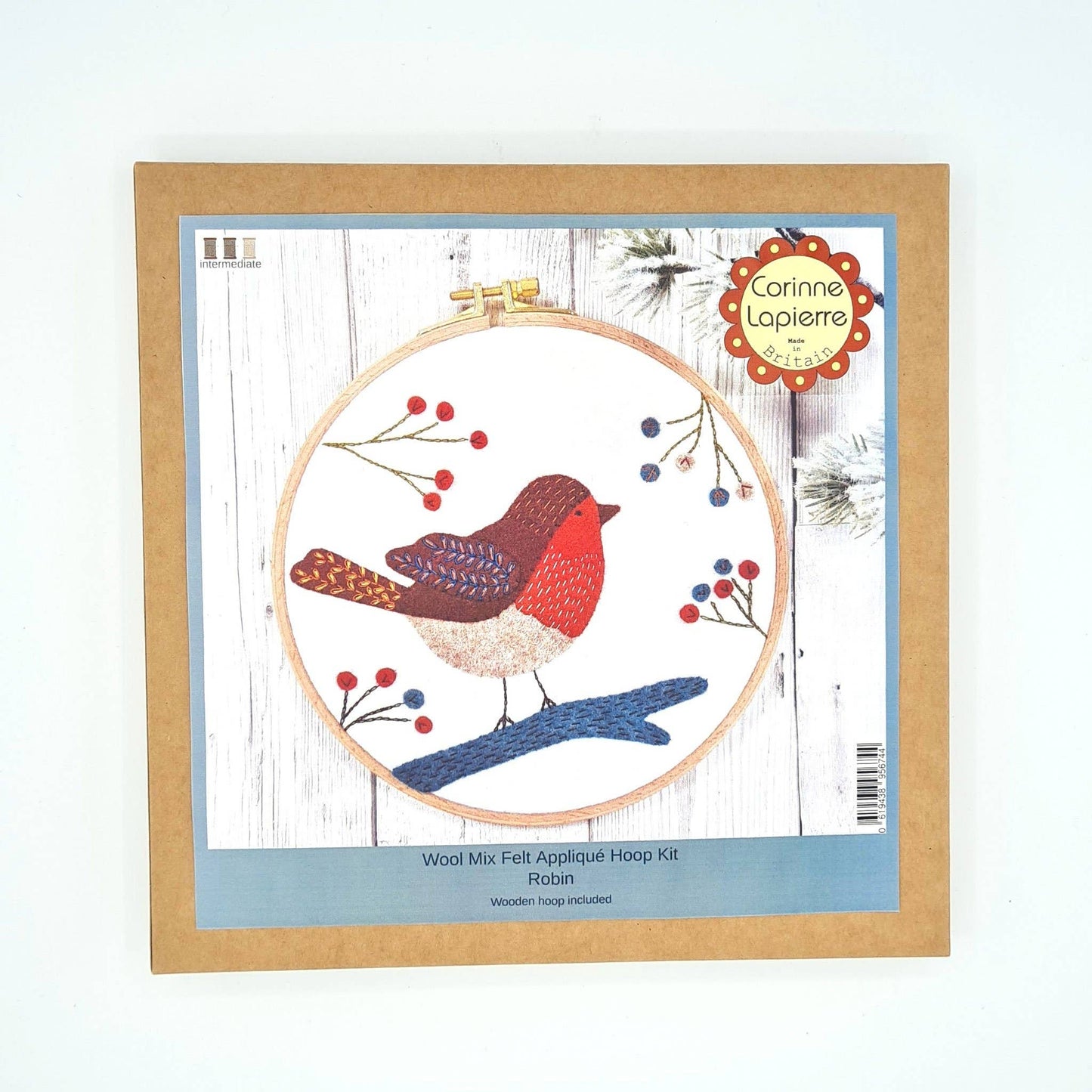 Robin Appliqué Hoop Craft Kit by Corinne Lapierre