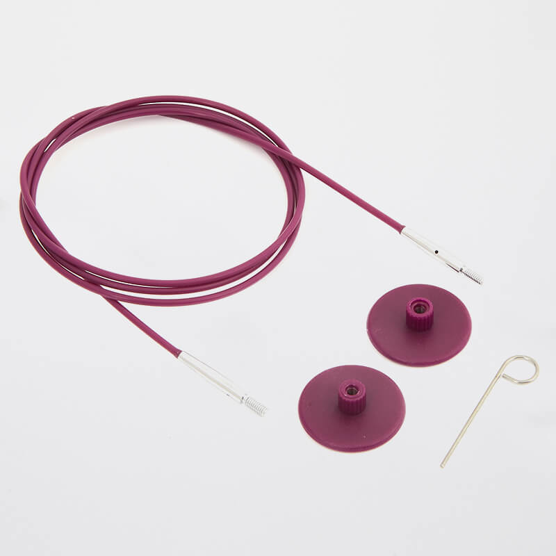 KnitPro Interchangeable Needle Cables -  Purple